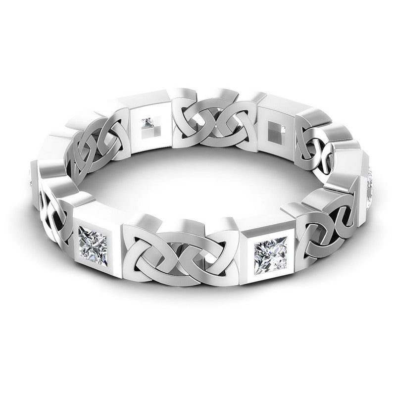 Magnificent Princess Diamonds 0.70CT Diamonds Wedding Band