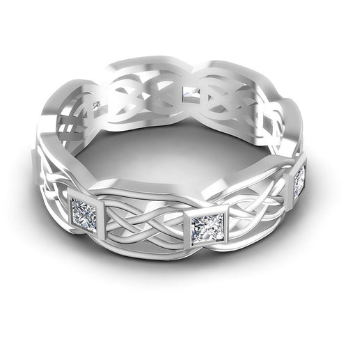 Timeless Princess Diamonds 0.85CT Diamonds Wedding Band