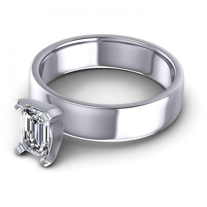 Emerald Diamonds 0.35CT Solitaire Ring in 14KT Rose Gold