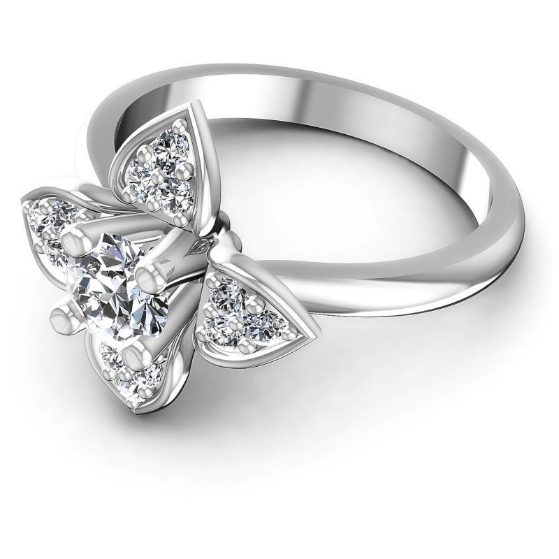 Round Diamonds 0.55CT Engagement Ring in 14KT Rose Gold