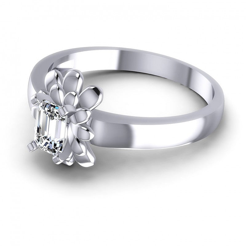 Emerald Diamonds 0.35CT Solitaire Ring in 14KT Rose Gold