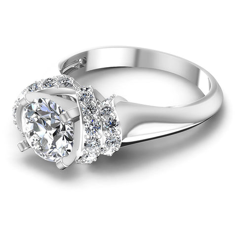 0.95CT Round  Cut Diamonds Engagement Rings