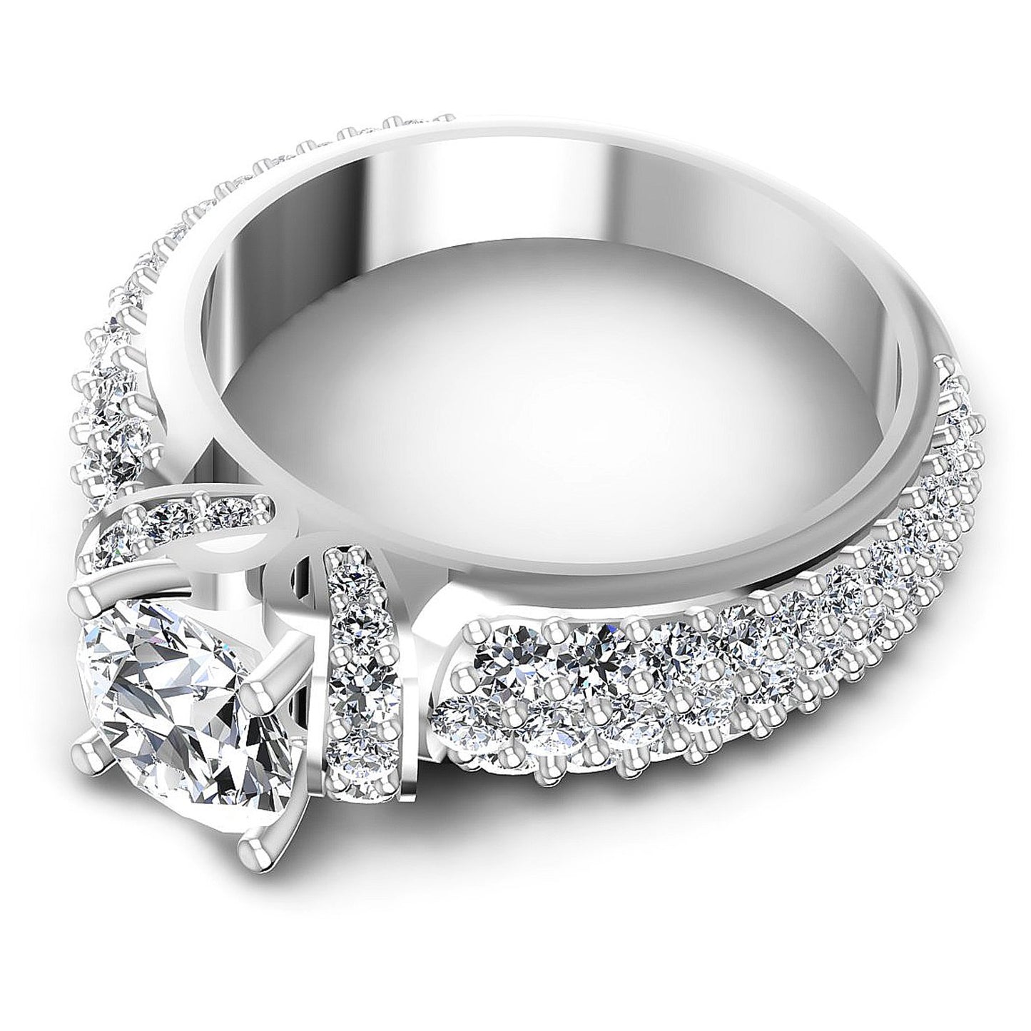 1.35CT Round  Cut Diamonds Engagement Rings