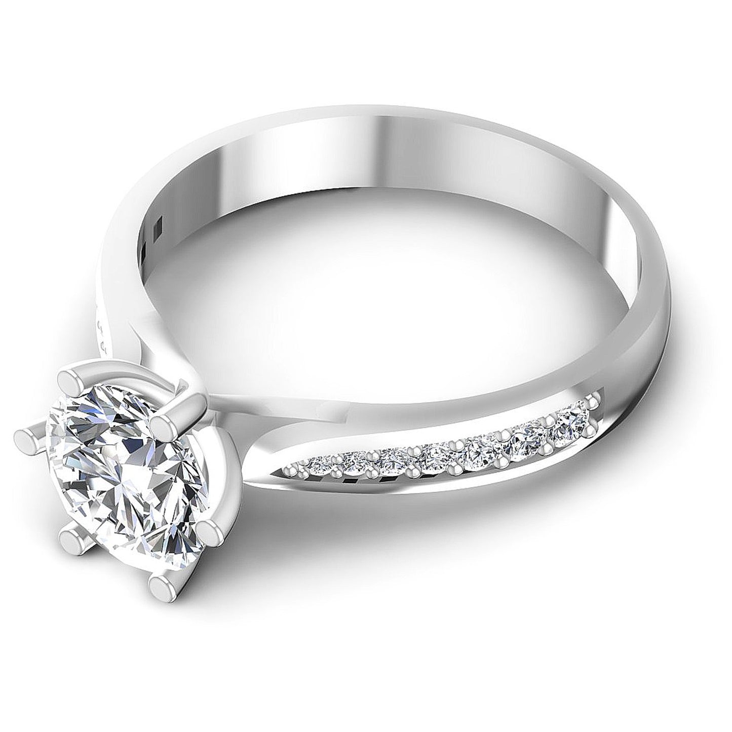 0.60CT Round  Cut Diamonds Engagement Rings