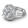 Round Diamonds 1.30CT Halo Ring in 14KT Rose Gold