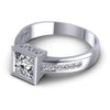 0.50CT Princess And Round  Cut Diamonds Engagement Rings