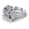 1.40CT Princess And Round  Cut Diamonds Engagement Rings
