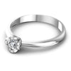 Round Diamonds 0.25CT Solitaire Ring in 14KT Rose Gold
