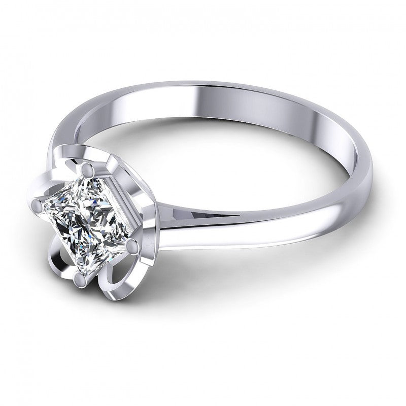 Round Cut Diamonds Solitaire Ring in 14KT Rose Gold