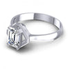 Princess Cut Diamonds Solitaire Ring in 14KT Rose Gold