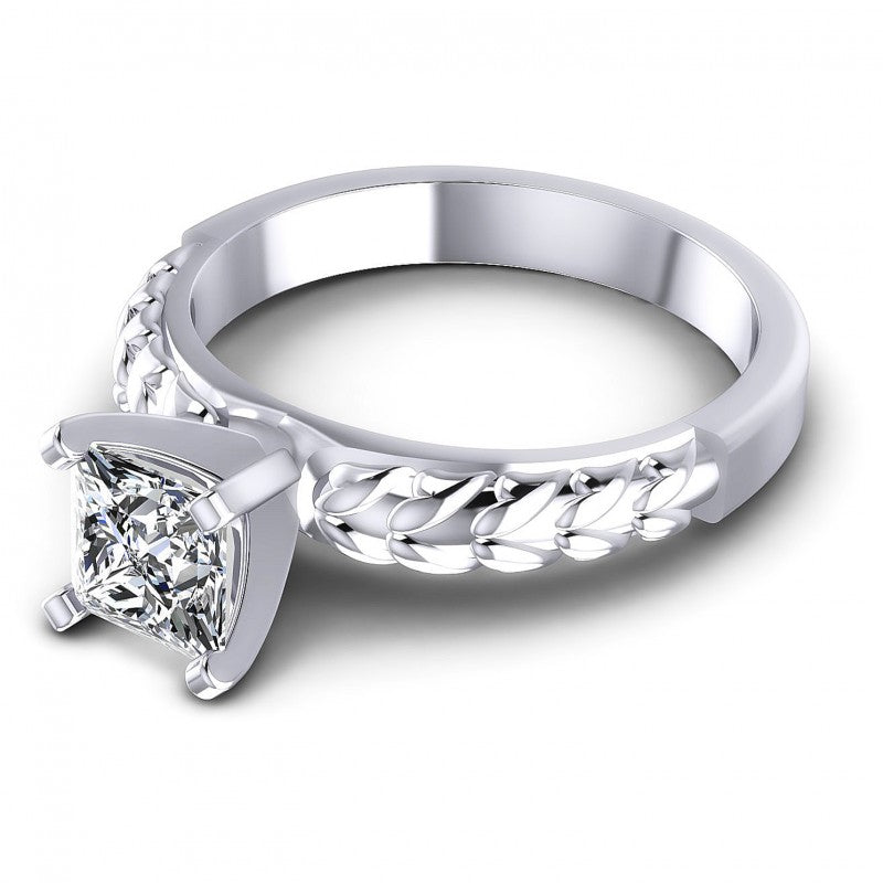 Round Cut Diamonds Solitaire Ring in 14KT Rose Gold