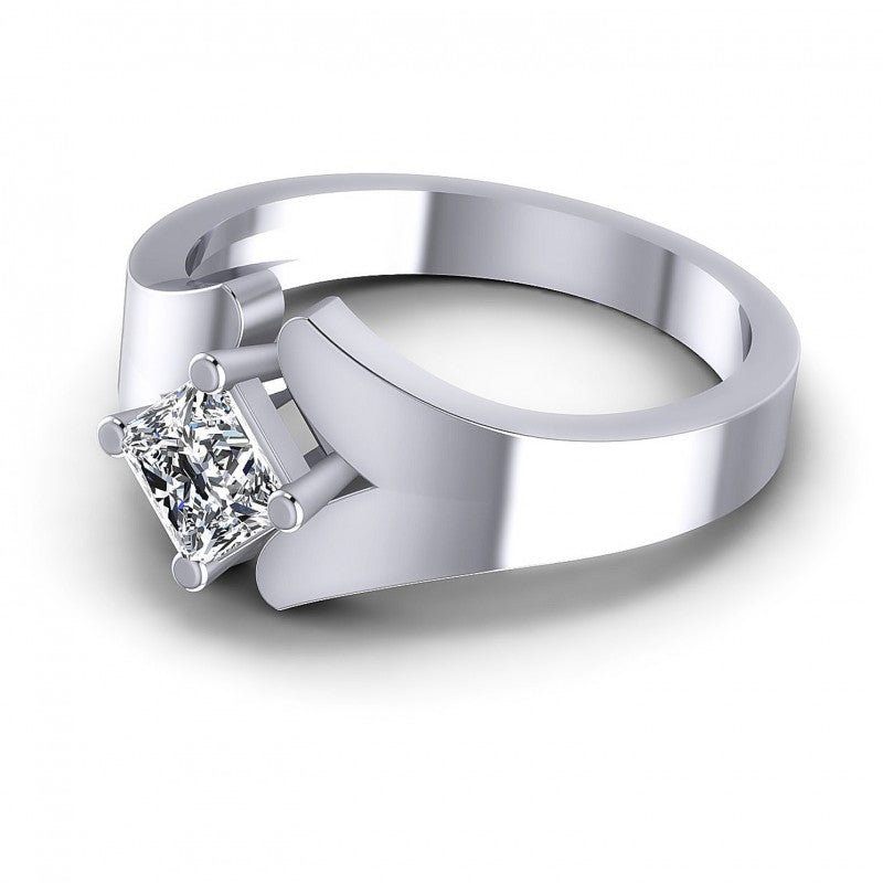 Round Cut Diamonds Solitaire Ring in 14KT Rose Gold