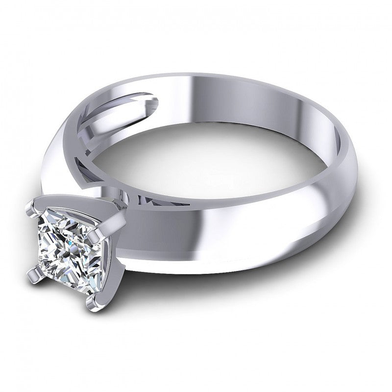Round Cut Diamonds Solitaire Ring in 14KT Rose Gold