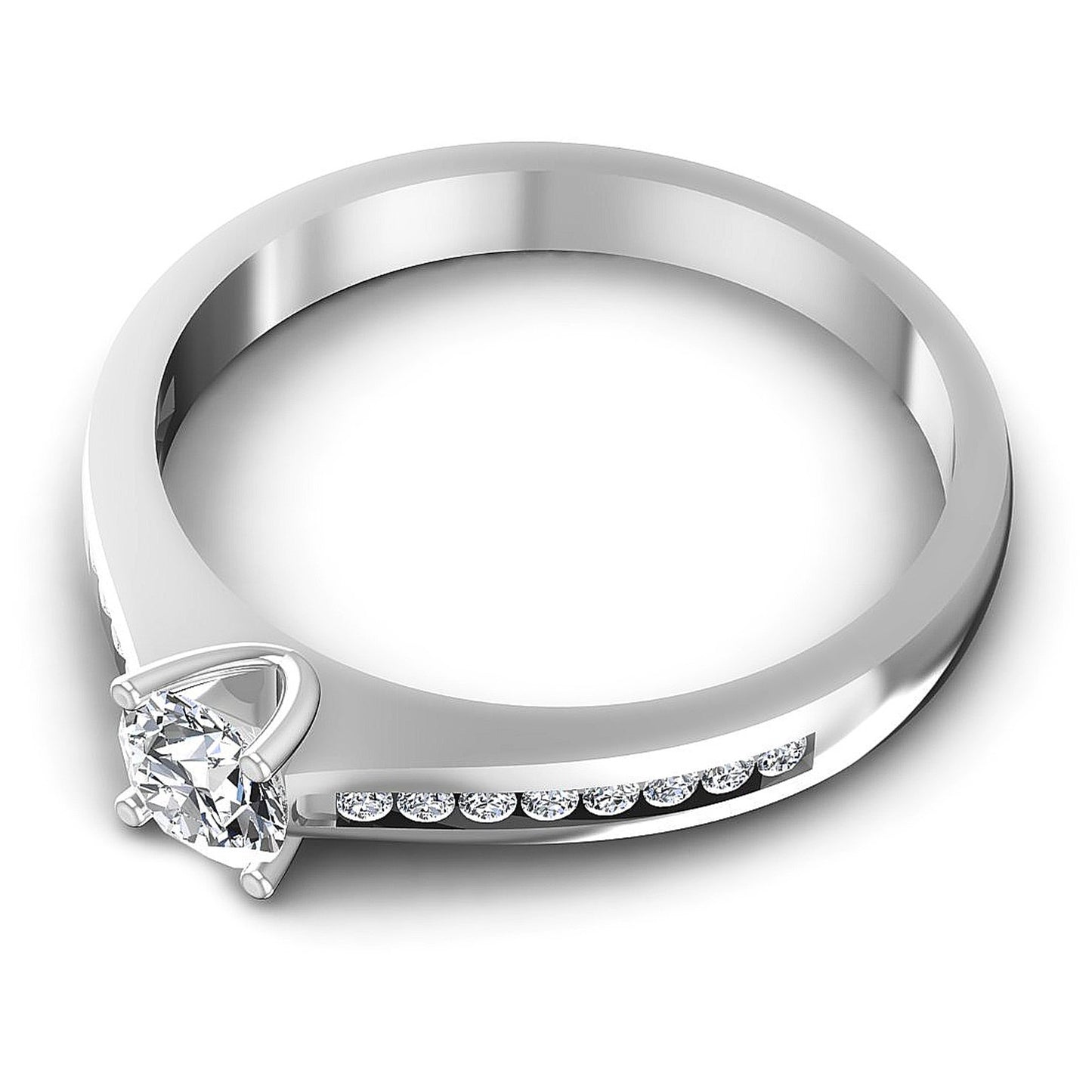0.45CT Round  Cut Diamonds Engagement Rings