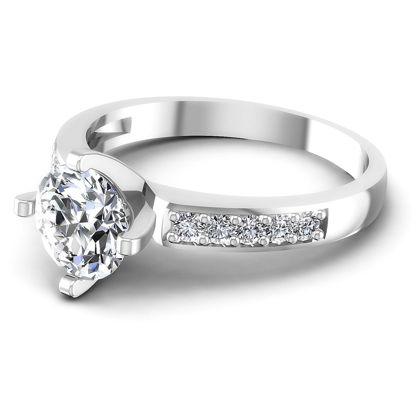 0.65CT Round  Cut Diamonds Engagement Rings