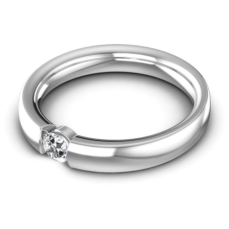 Round Cut Diamonds Mens Ring in 14KT Rose Gold
