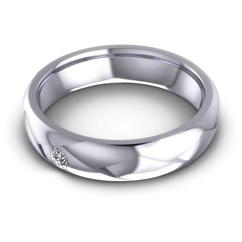 Round Cut Diamonds Mens Ring in 14KT Rose Gold