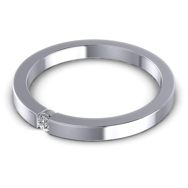 Round Cut Diamonds Mens Ring in 14KT Rose Gold