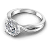 Round Diamonds 0.55CT Halo Ring in 14KT Rose Gold