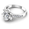 Round Diamonds 0.60CT Engagement Ring in 14KT Rose Gold