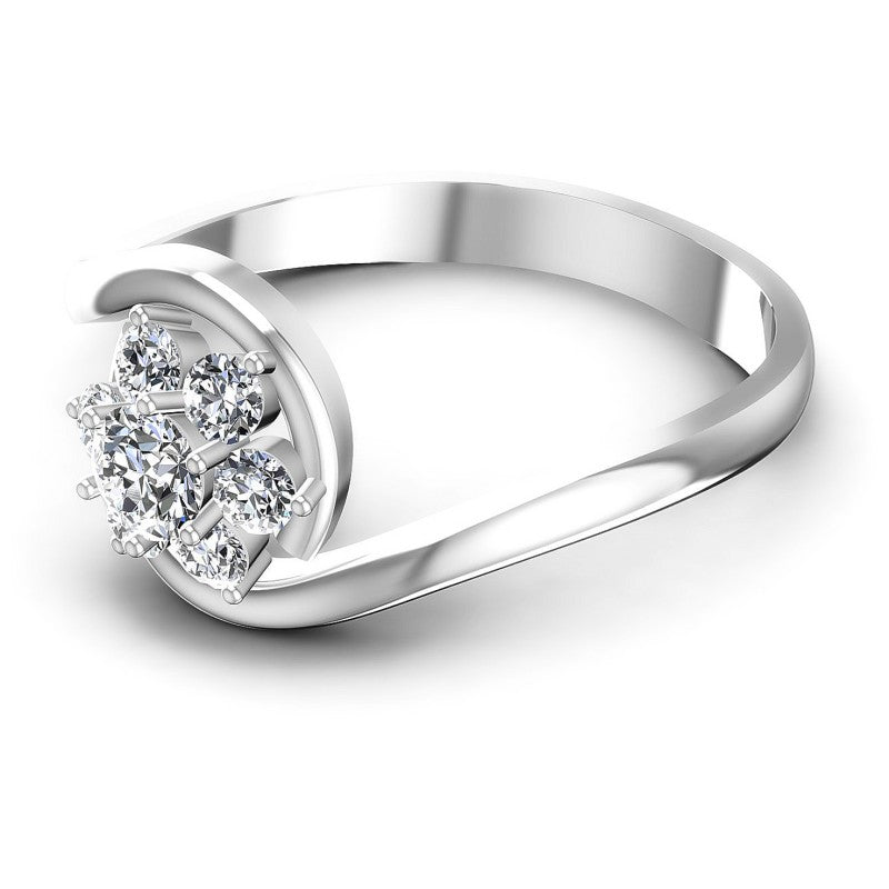 Round Diamonds 0.45CT Fashion Ring in 14KT Rose Gold