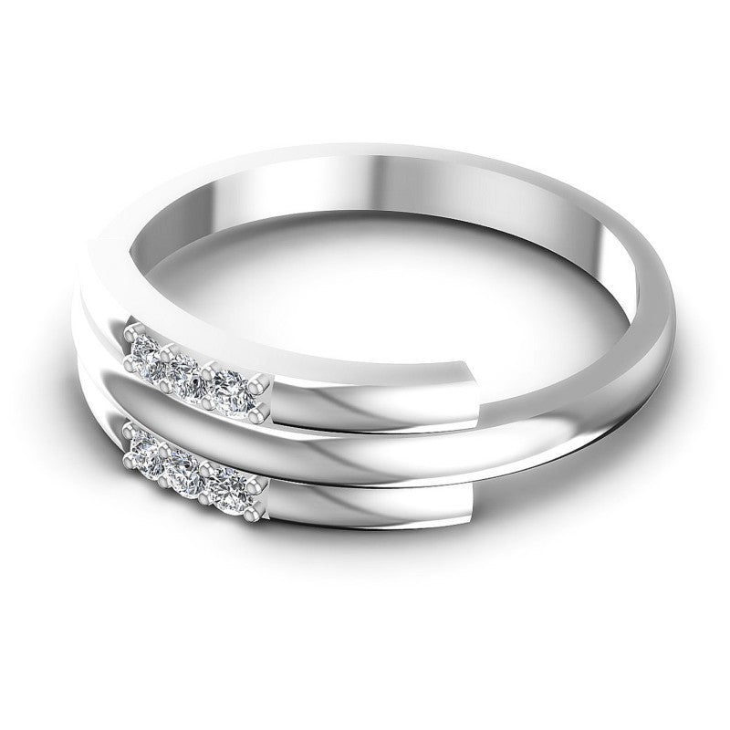 Magnificent Round Diamonds 0.15CT Diamonds Wedding Band