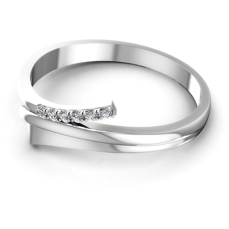 Exquisite Round Diamonds 0.10CT Diamonds Wedding Band