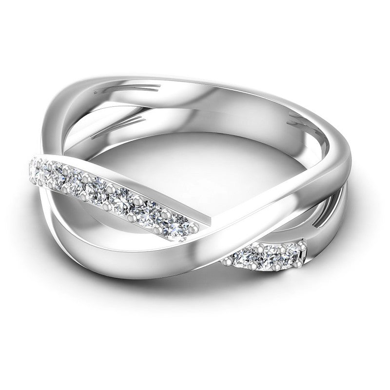 Round Diamonds 0.35CT Diamonds Wedding Band in 14KT Rose Gold