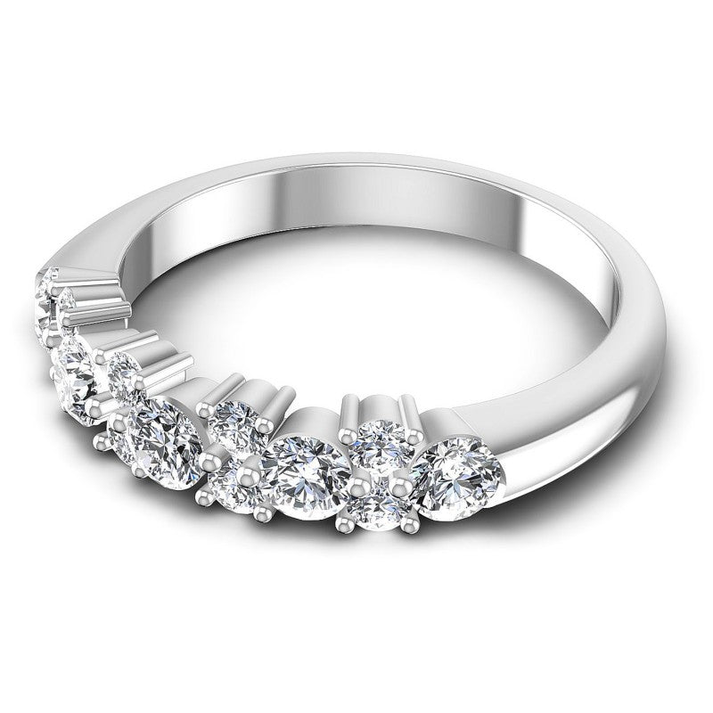 Exquisite Round Diamonds 0.95CT Diamonds Wedding Band