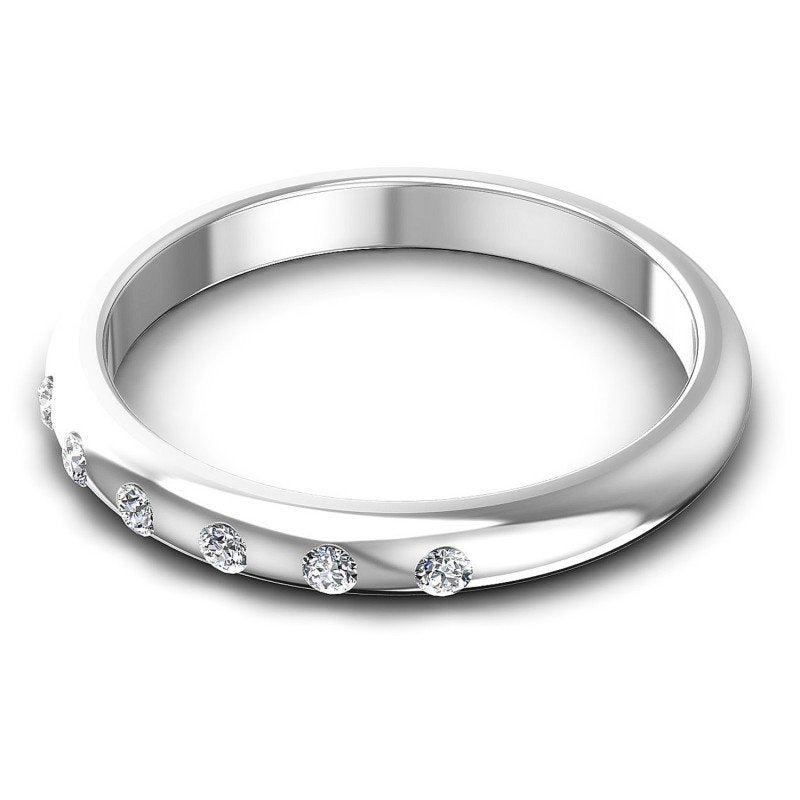 Astonishing Round Diamonds 0.10CT Diamonds Wedding Band