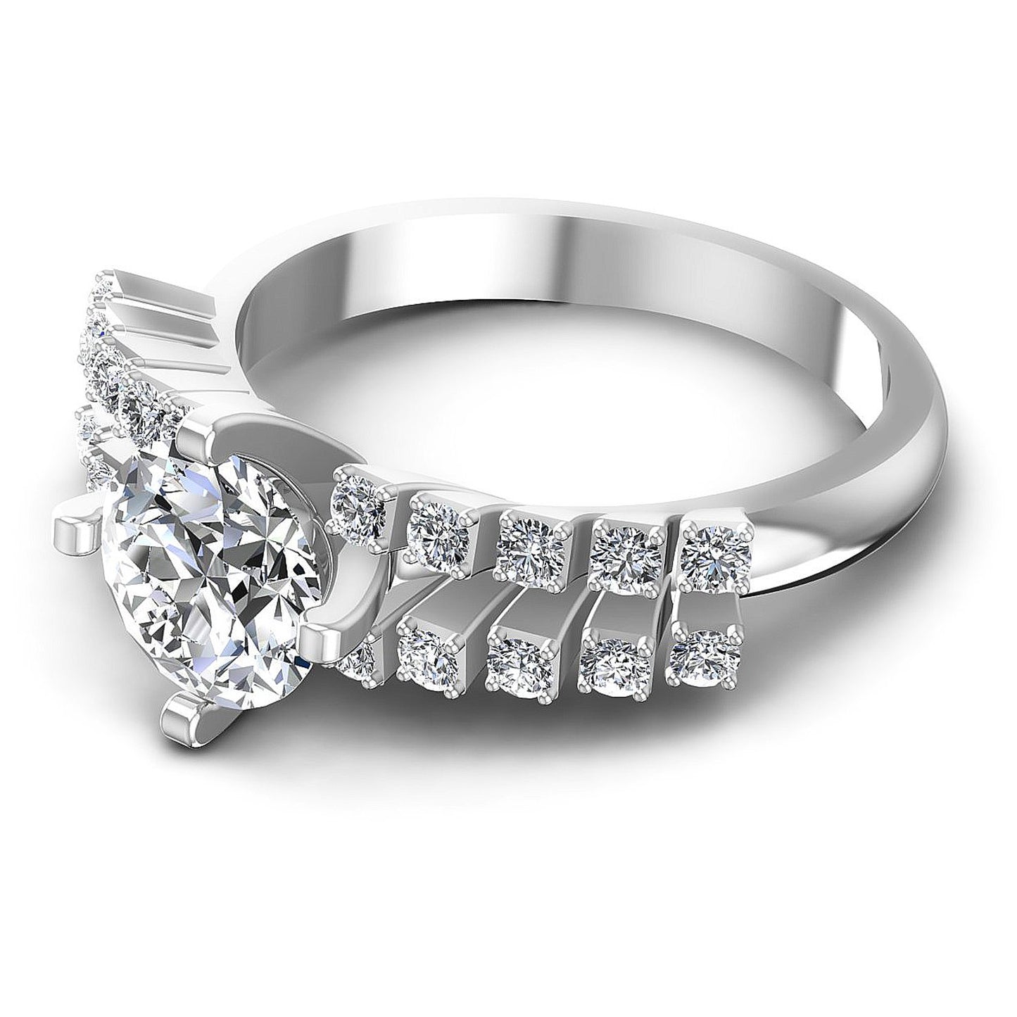 0.70CT Round  Cut Diamonds Engagement Rings