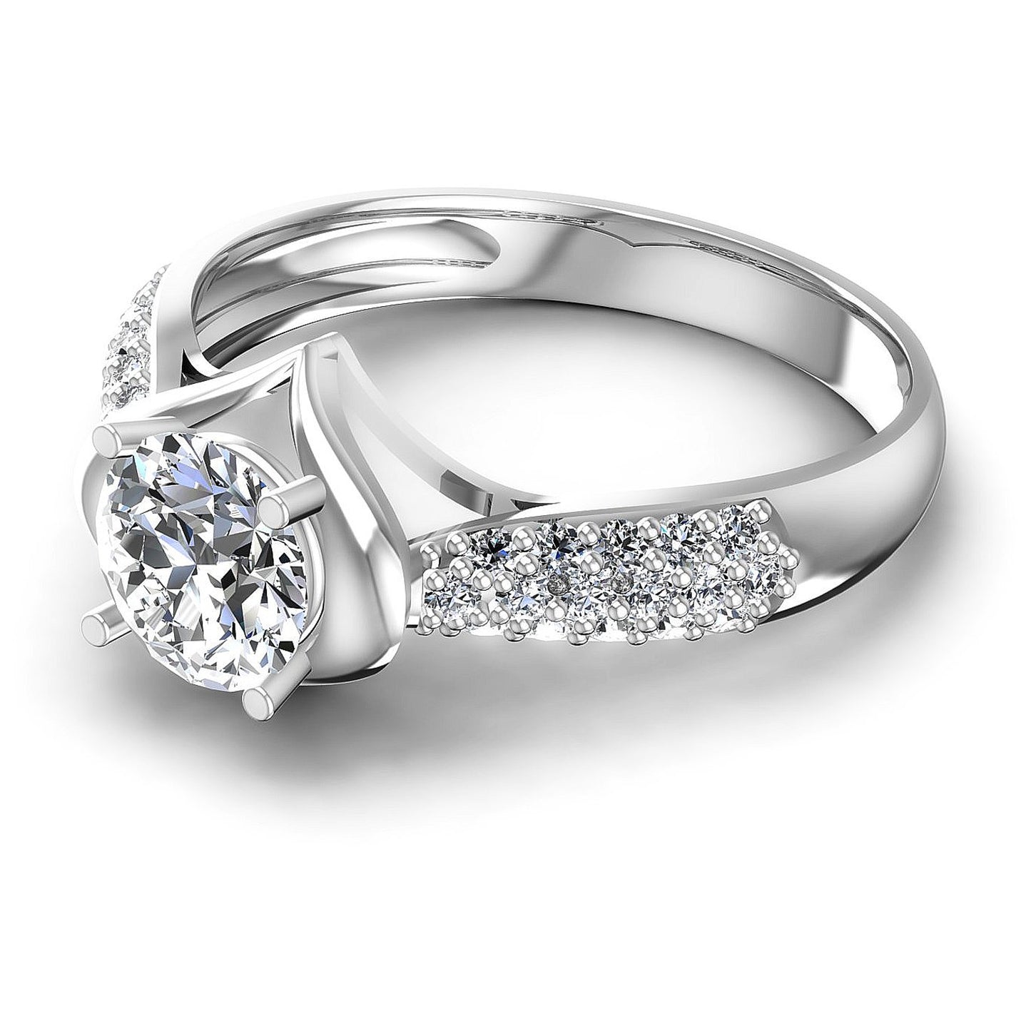 0.65CT Round  Cut Diamonds Engagement Rings