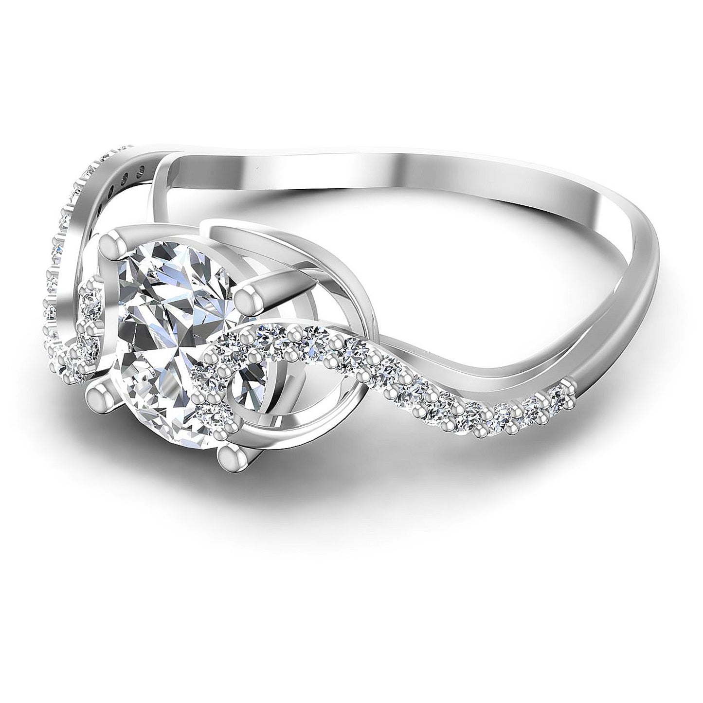 0.55CT Round  Cut Diamonds Engagement Rings