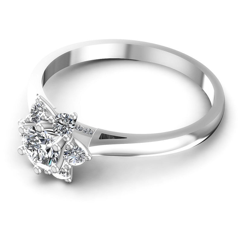 Round Diamonds 0.60CT Fashion Ring in 14KT Rose Gold