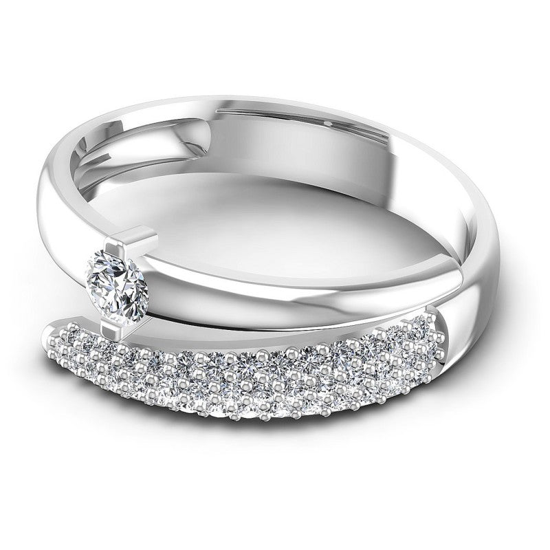 Round Diamonds 0.80CT Engagement Ring in 14KT Rose Gold