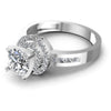 0.90CT Round And Princess  Cut Diamonds Engagement Rings