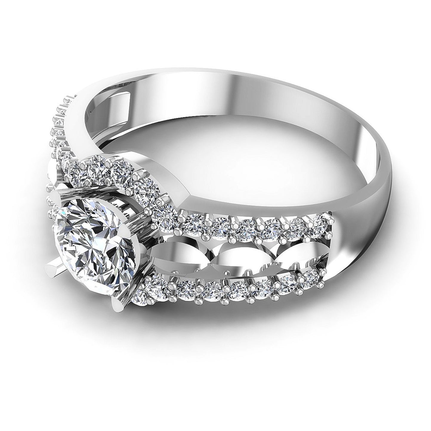0.80CT Round  Cut Diamonds Engagement Rings