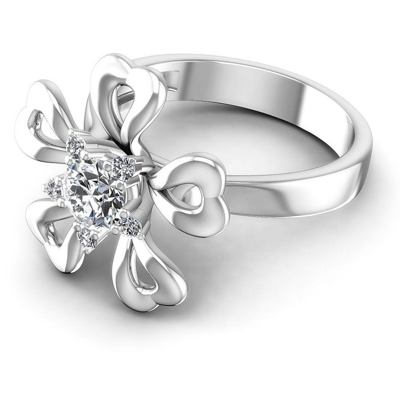 Round Diamonds 0.50CT Fashion Ring in 14KT Rose Gold