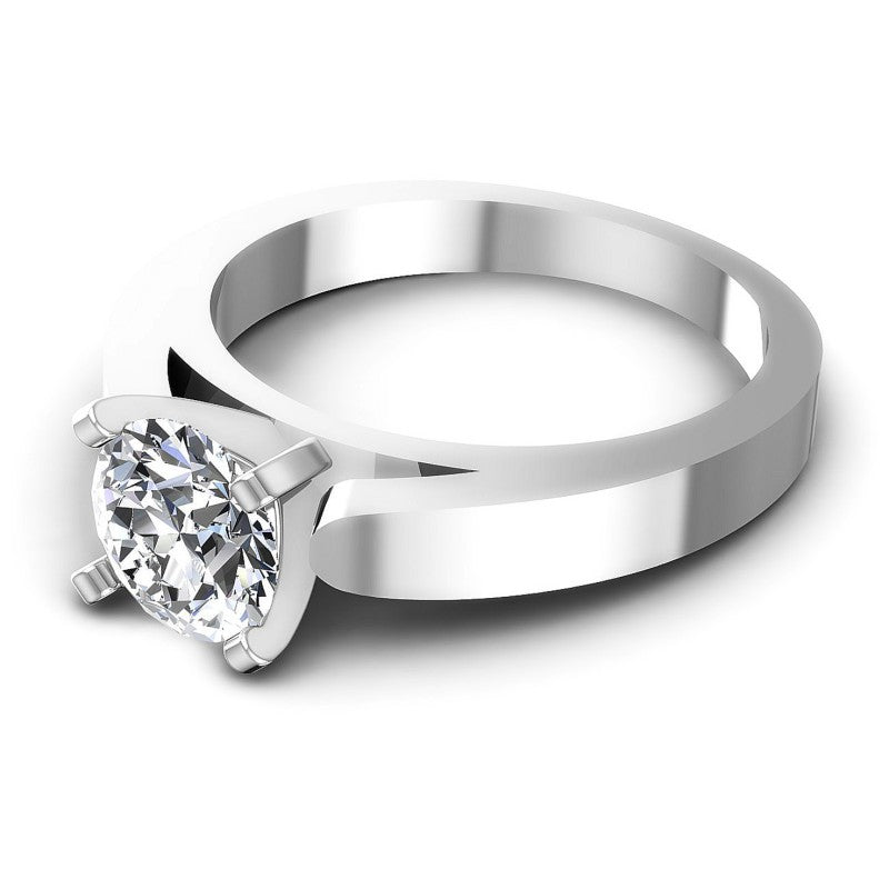 Round Diamonds 0.35CT Solitaire Ring in 14KT Rose Gold