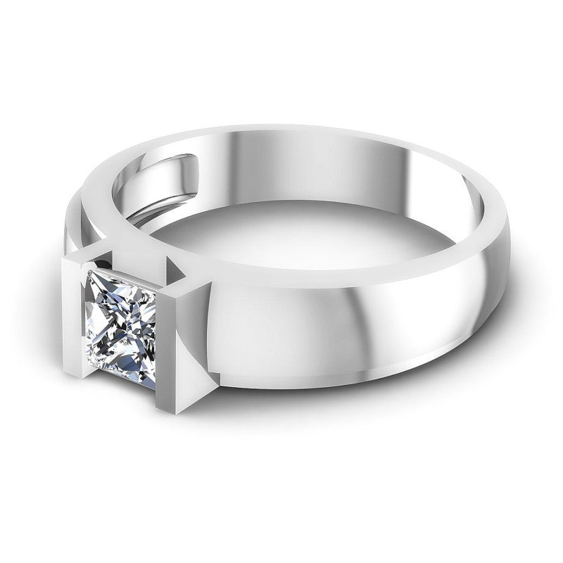 Princess Diamonds 0.35CT Solitaire Ring in 14KT Rose Gold