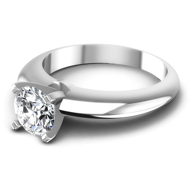Round Diamonds 0.35CT Solitaire Ring in 14KT Rose Gold