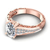 Round and Oval Diamonds 1.45CT Engagement Ring in 18KT Rose Gold