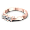 Princess Diamonds 0.40CT Three Stone Ring in 18KT Rose Gold