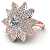 Round Diamonds 2.15CT Engagement Ring in 18KT Rose Gold