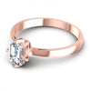 Emerald Diamonds 0.26CT Solitaire Ring in 18KT Rose Gold