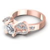 Round Diamonds 0.90CT Engagement Ring in 18KT Rose Gold