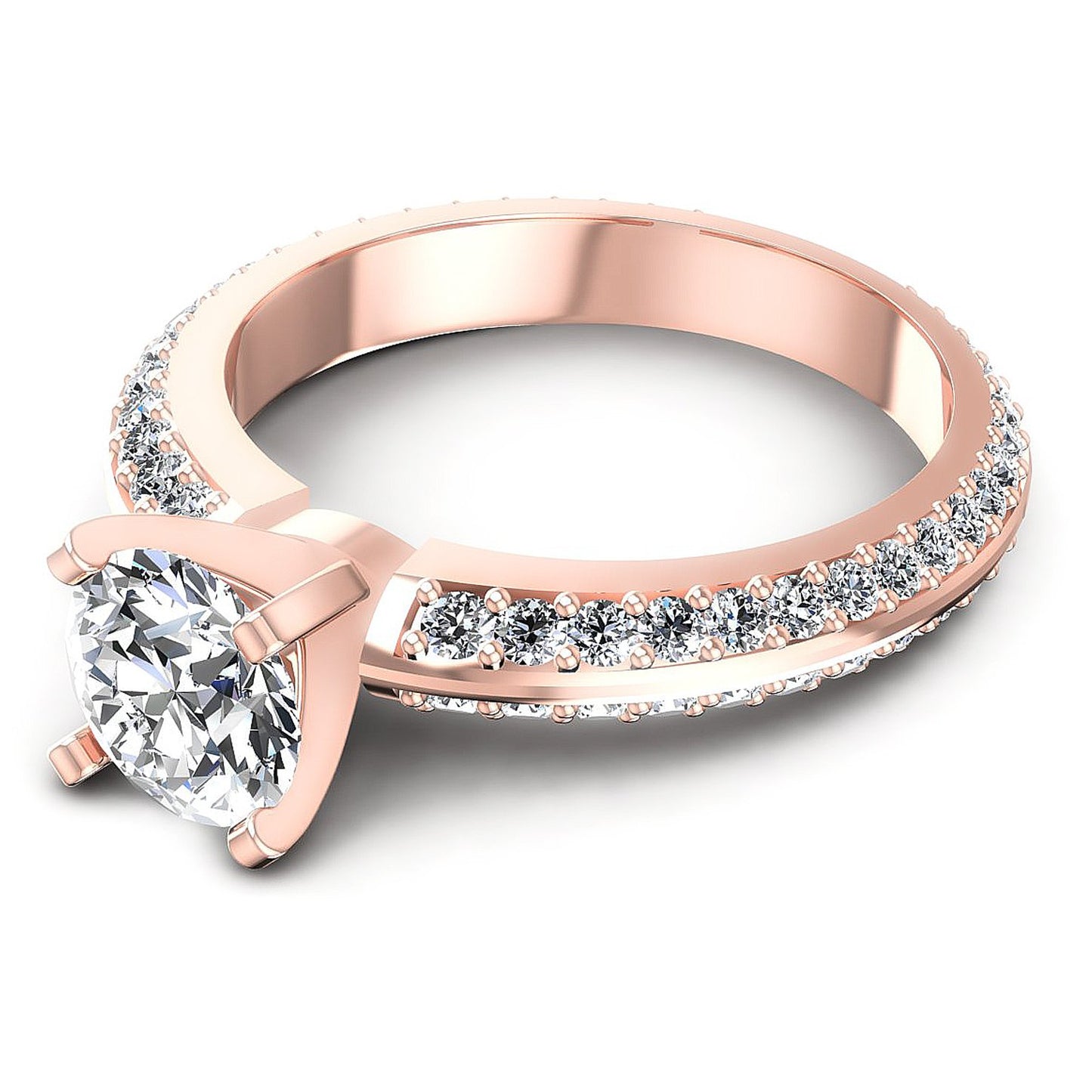 1.10CT Round  Cut Diamonds Engagement Rings