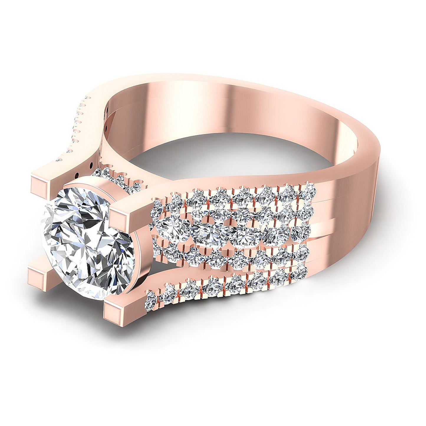 1.15CT Round  Cut Diamonds Engagement Rings