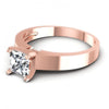 Princess Diamonds 0.35CT Solitaire Ring in 18KT Rose Gold
