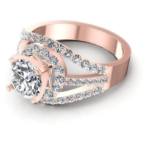 1.15CT Round  Cut Diamonds Engagement Rings